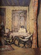 Edouard Vuillard Indoor rocking chair oil on canvas